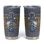 Ankh Egypt Tumbler Cup Egyptian Lotus Flowers