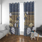 Ankh Egypt Window Curtain Egyptian Lotus Flowers