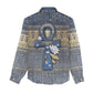Ankh Egypt Women Casual Shirt Egyptian Lotus Flowers