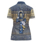 Ankh Egypt Women Polo Shirt Egyptian Lotus Flowers