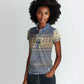 Ankh Egypt Women Polo Shirt Egyptian Lotus Flowers