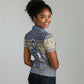 Ankh Egypt Women Polo Shirt Egyptian Lotus Flowers