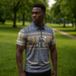 Ankh Egypt Zipper Polo Shirt Egyptian Lotus Flowers
