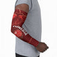 Custom Tunisia Football Arm Sleeves Eagle Cracked Texture Athletic