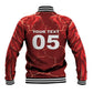 Custom Tunisia Football Baseball Jacket Eagle Cracked Texture Athletic