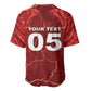 Custom Tunisia Football Baseball Jersey Eagle Cracked Texture Athletic