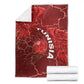 Tunisia Football Blanket Eagle Cracked Texture Athletic