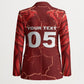Custom Tunisia Football Blazer Eagle Cracked Texture Athletic