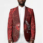 Custom Tunisia Football Blazer Eagle Cracked Texture Athletic