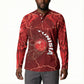 Custom Tunisia Football Button Sweatshirt Eagle Cracked Texture Athletic