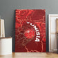 Tunisia Football Canvas Wall Art Eagle Cracked Texture Athletic