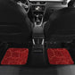 Custom Tunisia Football Car Mats Eagle Cracked Texture Athletic