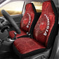Tunisia Football Car Seat Cover Eagle Cracked Texture Athletic