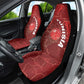 Tunisia Football Car Seat Cover Eagle Cracked Texture Athletic