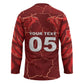 Custom Tunisia Football Hockey Jersey Eagle Cracked Texture Athletic