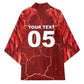 Custom Tunisia Football Kimono Eagle Cracked Texture Athletic