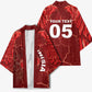 Custom Tunisia Football Kimono Eagle Cracked Texture Athletic