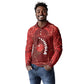 Custom Tunisia Football Long Sleeve Polo Shirt Eagle Cracked Texture Athletic