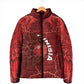 Custom Tunisia Football Padded Jacket Eagle Cracked Texture Athletic