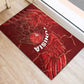 Tunisia Football Rubber Doormat Eagle Cracked Texture Athletic
