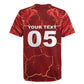 Custom Tunisia Football Rugby Jersey Eagle Cracked Texture Athletic