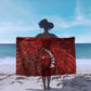 Tunisia Football Sarong Eagle Cracked Texture Athletic