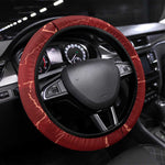 Tunisia Football Steering Wheel Cover Eagle Cracked Texture Athletic