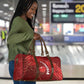 Tunisia Football Travel Bag Eagle Cracked Texture Athletic
