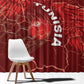 Tunisia Football Window Curtain Eagle Cracked Texture Athletic
