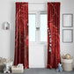 Tunisia Football Window Curtain Eagle Cracked Texture Athletic