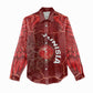 Custom Tunisia Football Women Casual Shirt Eagle Cracked Texture Athletic