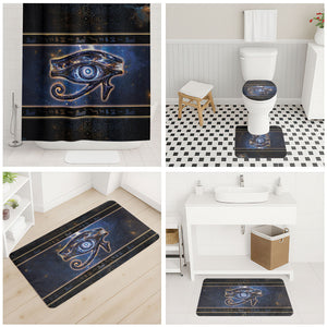Egypt Eye Of Ra Bathroom Set Galaxy Zodiac Universe