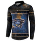 Egypt Eye Of Ra Button Sweatshirt Galaxy Zodiac Universe