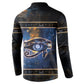 Egypt Eye Of Ra Button Sweatshirt Galaxy Zodiac Universe