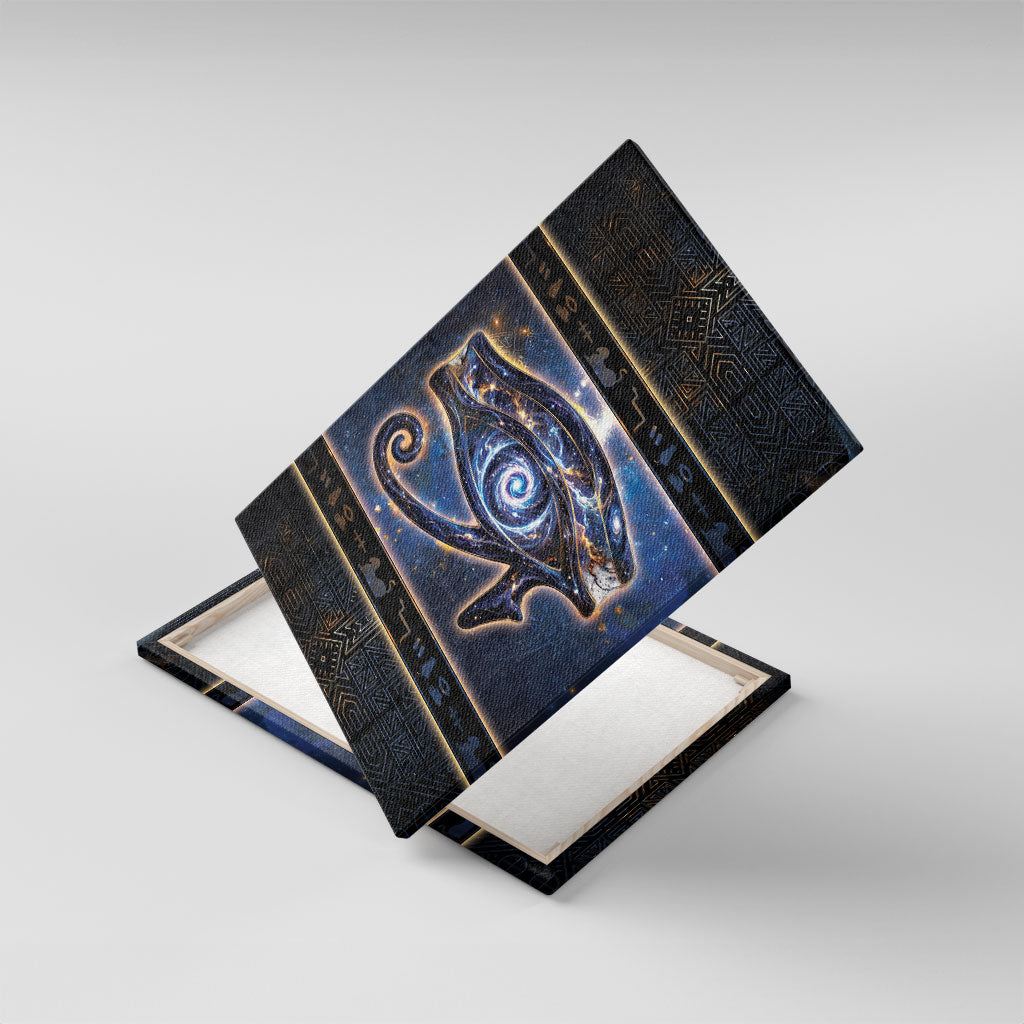 Egypt Eye Of Ra Canvas Wall Art Galaxy Zodiac Universe