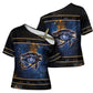Egypt Eye Of Ra Cross Shoulder Shirt Galaxy Zodiac Universe