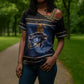 Egypt Eye Of Ra Cross Shoulder Shirt Galaxy Zodiac Universe
