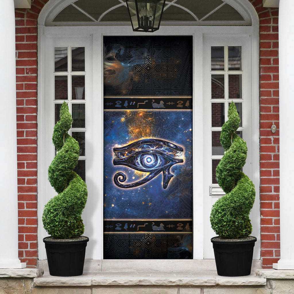 Egypt Eye Of Ra Door Cover Galaxy Zodiac Universe