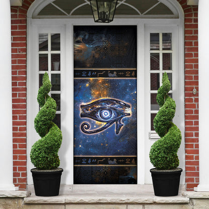 Egypt Eye Of Ra Door Cover Galaxy Zodiac Universe