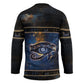 Egypt Eye Of Ra Hockey Jersey Galaxy Zodiac Universe