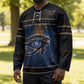 Egypt Eye Of Ra Hockey Jersey Galaxy Zodiac Universe