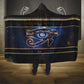 Egypt Eye Of Ra Hooded Blanket Galaxy Zodiac Universe