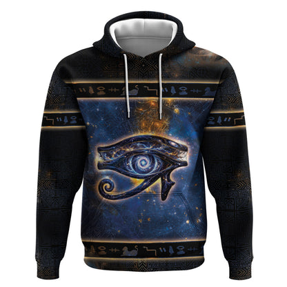 Egypt Eye Of Ra Hoodie Galaxy Zodiac Universe