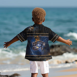 Egypt Eye Of Ra Kid Hawaiian Shirt Galaxy Zodiac Universe