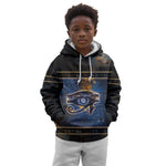 Egypt Eye Of Ra Kid Hoodie Galaxy Zodiac Universe