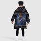 Egypt Eye Of Ra Kid Wearable Blanket Hoodie Galaxy Zodiac Universe
