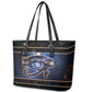 Egypt Eye Of Ra Leather Tote Bag Galaxy Zodiac Universe