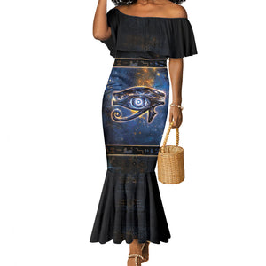Egypt Eye Of Ra Mermaid Dress Galaxy Zodiac Universe