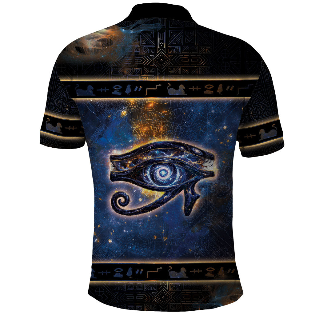 Egypt Eye Of Ra Polo Shirt Galaxy Zodiac Universe
