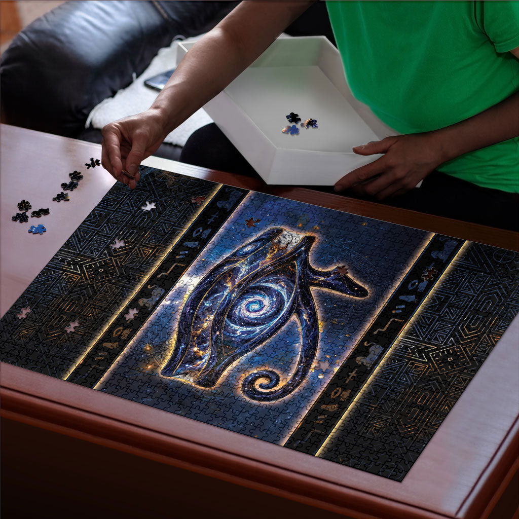 Egypt Eye Of Ra Puzzle Galaxy Zodiac Universe